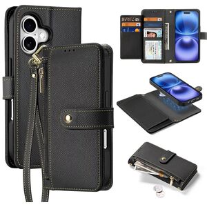 Etui ochronne do iPhone 16 Dux Ducis Lawa MagSafe + portfel  czarne