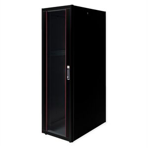 ROLINE Netzwerkschrank Basic 48,26cm 19Zoll 42 HE 600x1000 BxT Glast�r schwarz
