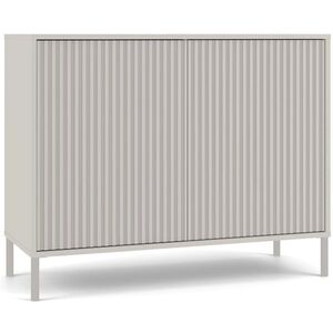Komoda KAMARO 2D SLIM KASZMIR Lamele Front Ryflowany