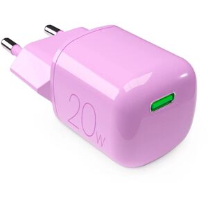 Ładowarka sieciowa Puro 20W GaN USB-C - różowa