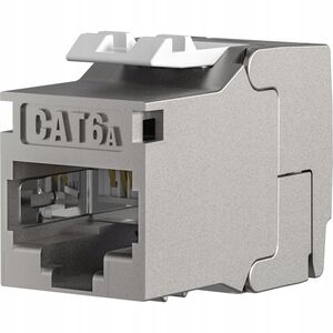 Moduł Keystone RJ45 Cat6a STP, Slim, Shortbody, metal
