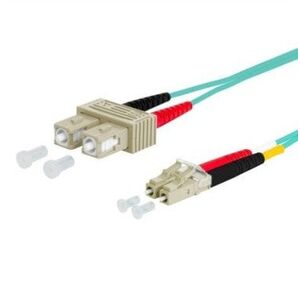 Kabel krosowy METZ CONNECT OpDAT, SC-D/LC-D OM3, 20 m