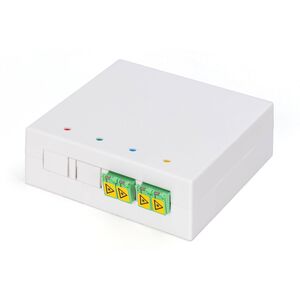 DIGITUS FTTH Gehäuse, 2 x LC/APC DX Kupplung mit Shutter