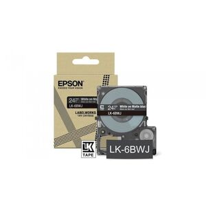 EPSON Matte Tape Black/White 24mm 8m LK-6BWJ