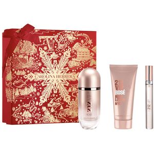 Carolina Herrera 212 VIP Rose zestaw woda perfumowana spray 80ml + balsam do ciała 100ml + woda perfumowana spray 10ml