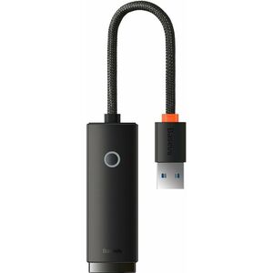 Baseus Network Αdapter Lite Series USB to RJ45 Black (WKQX000101) (BASWKQX000101) έως 12 άτοκες Δόσεις