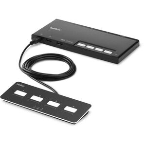 Przełącznik Belkin Belkin F1DN004MOD-KM-4 przełącznik KVM Czarny