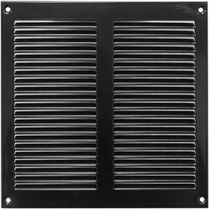 Metal ventilation grille MR2020M, 200 x 200 mm, black.