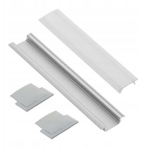 LED strip profile set 2 m, straight, millable