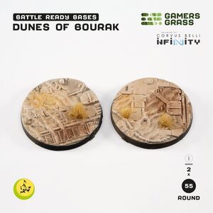 Gamers Grass Gamers Grass: Άπειρο - Αμμόλοφοι του Bourak - Στρογγυλό 55mm (2x)