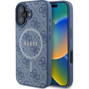 Guess Guess GUHMP16SG4GFRB iPhone 16 6.1" niebieski/blue hardcase 4G Ring Classic Logo MagSafe