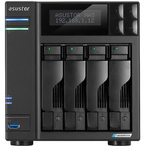 Διακομιστής αρχείων Asustor LOCKERSTOR 4 AS6704T 4-bay, Intel Celeron N5105 Τετραπύρηνος 2.0GHz, 16GB RAM DDR4. 4x M.2 PCIe (NVMe), 2x 2.5 GbE. 2x USB 3.2. HDMI 2.0b| 1xPCIe