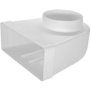 Duct elbow KLD29-125, 220 x 90 mm x DN125, rectangular - round
