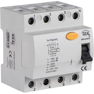 Kanlux Wyłącznik różnicowo-prądowy 4P 100A AC (23197)