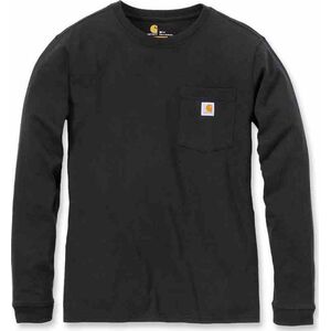 Carhartt Koszulka Carhartt WK126 Workwear Pocket L/S Black