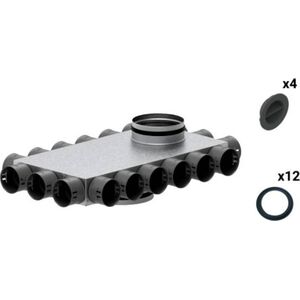 SpiroFlex Skrzynka rozdzielcza przelotowa 18-12x75/200 izolowana VENT CLEAR zestaw Spiroflex SX-WS18X75/200SRPZ