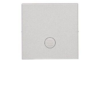 Διακόπτης Kontakt-Simon 55 TKE11/143 μονός με εικονόγραμμα μονής ρολέτας για ηλεκτρονικά προϊόντα ματ αλουμίνιο
