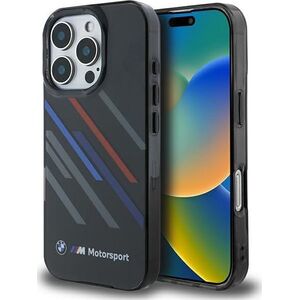 BMW BMW BMHCP16L23HTRAK iPhone 16 Pro 6.3" czarny/black hardcase Motosport IML Random Stripes