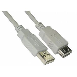 Brackton USB Αρσενικό - USB Θηλυκό 2μ Λευκό 4250923701652