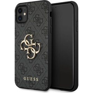 Guess Guess GUHCN614GMGGR iPhone 11 6,1" szary/grey hardcase 4G Big Metal Logo