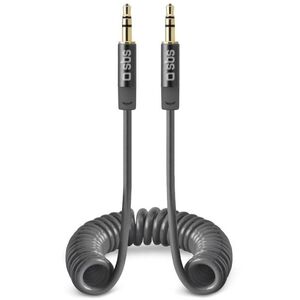 SBS 3.5mm - 3.5mm σπειροειδές σκούρο γκρι - Καλώδιο