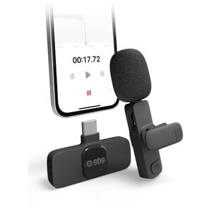 SBS Wireless Microphone USB-C μαύρο - Ασύρματο μικρόφωνο