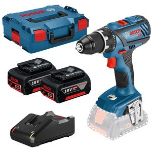 Επαναφορτιζόμενο δράπανο BOSCH Professional GSR 18V-28, 2 x 18V, μπαταρίες 4.0 Ah, φορτιστής,