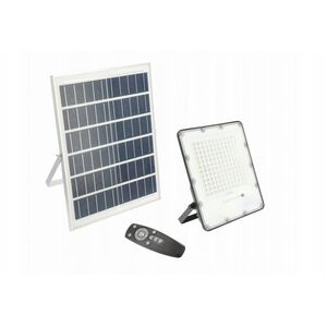 LED προβολέας GTV BRAVOS με ηλιακή ενέργεια, IP65, 200W, 6400K, 2000lm, 120 μοίρες, με τηλεχειριστήριο