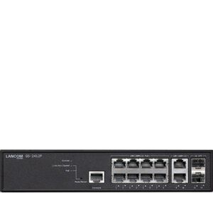 GS-2412P Zarządzany L2+ Gigabit Ethernet (10/100/1000) Obsługa PoE Czarny
