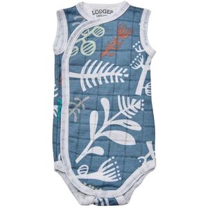 Προσφορά! Lodger Romper Botanimal βαμβακερή αμάνικη φορμάκι Ocean 68 cm RF 074_68