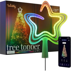 Twinkly Tree Topper RGB 76 LED USB-C balta - Έξυπνος φωτισμός κορυφής δέντρου