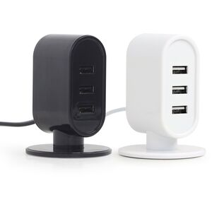 Φορτιστής Γραφείου USB EnerGenie Μαύρο/Λευκό Μίγμα 8716309108645