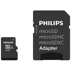 Philips MicroSDHC 16GB class 10/UHS 1 + Adapter