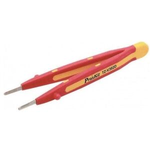 Τσιμπίδα για ηλεκτρολόγους 1000V 145mm από ανοξείδωτο ατσάλι με φαρδιές άκρες TZ-V302D Pro'sKit
