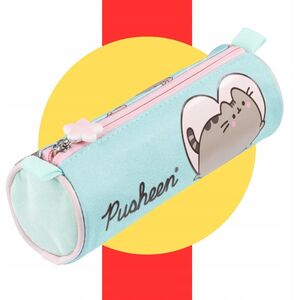 Κασετίνα σωλήνας 1 φερμουάρ PUSHEEN MINT FOL