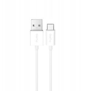 Καλώδιο Puro 10W TPE USB-A - USB-C 2m - λευκό