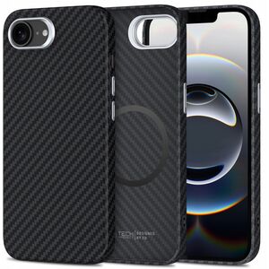 Θήκη Tech-Protect Ion Carbon MagSafe Apple iPhone 16e Μαύρο/ασημί