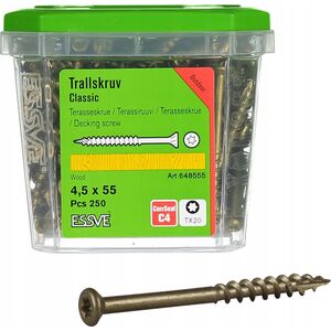 Essve Wkręty tarasowe ESSVE Classic 4,5 x 55 mm 250 szt