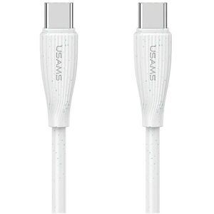Καλώδιο USAMS Green Series SJ716 60W USB-C σε USB-C 1m λευκό