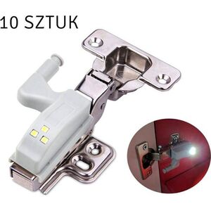 ECpower ZD23F LAMPKA LAMPA MEBLE 3 x LED NA ZAWIASY SZARA