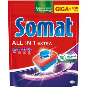Somat Giga+ All in One Extra Tabletki do zmywarki, 100 sztuk