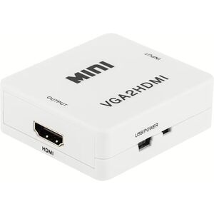 Μετατροπέας σήματος βίντεο VGA σε HDMI Roger (+Ήχος) / λευκό