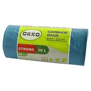 TRASH BAG OKKO STRONG BLUE 30L 20PCS