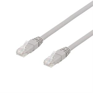 Deltaco DELTACO TP-65AU - Καλώδιο Patch - RJ-45 (αρσενικό) σε RJ-45 (αρσενικό) - 5 μ - UTP - CAT 6a - χωρίς αλογόνα - γκρι 14170462 7340004676119