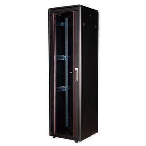 Szafa Roline ROLINE Netzwerkschrank Pro 48,26cm 19Zoll 47 HE 600x600 BxT Glast�r schwarz