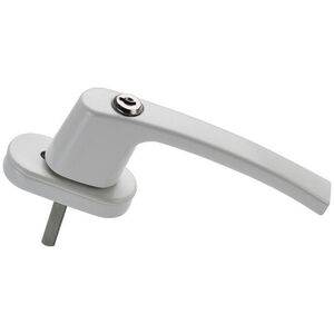 ALU. WINDOW HANDLE LOCKABLE WHITE