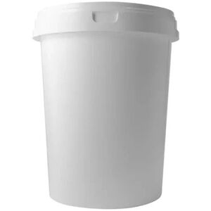 BUCKET PLASTIC FOOD WITH COVER 62L WHITE
