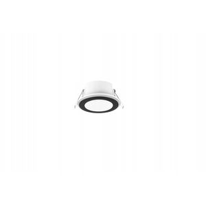 Ενσωματωμένο LED φως TRIO AURA, 5 W, 3000 K, 450 lm, 2 πηγές φωτός, μαύρο, O8.2 cm