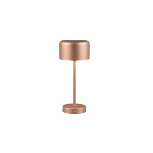 LED επιτραπέζιο φωτιστικό REALITY Jeff, 1.5W, 3000K, 150lm, επαναφορτιζόμενο μέσω USB, χρυσό χρώμα, o12x30cm