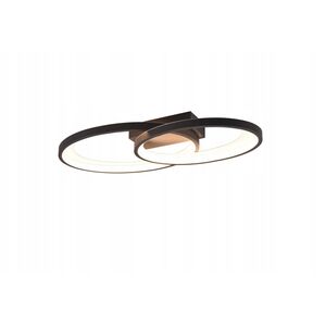 Φωτιστικό οροφής LED Brilliant REALITY Malaga, 24W, 3000K, 2000lm, μαύρο, 30 x 57 x 8 cm